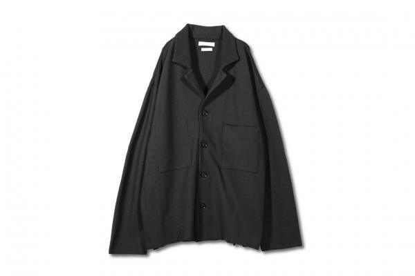 YOKE | KNIT SHIRT JACKET(CHARCOAL) | ニットシャツジャケット