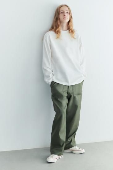 INTERIM GIZA BACK SATIN BAKER PANTS - パンツ