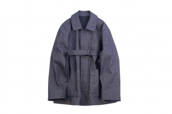 stein | シュタイン OVERSIZED BELTED DENIM JACKET(INDIGO