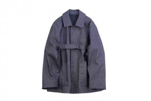 <img class='new_mark_img1' src='https://img.shop-pro.jp/img/new/icons47.gif' style='border:none;display:inline;margin:0px;padding:0px;width:auto;' />stein / OVERSIZED BELTED DENIM JACKET(INDIGO)