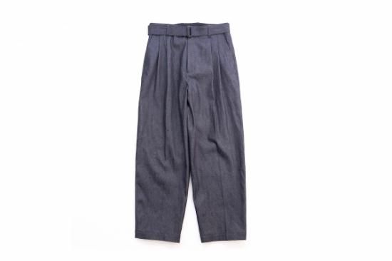 stein | シュタイン BELTED WIDE STRAIGHT DENIM TROUSERS stein | シュタイン BELTED WIDE STRAIGHT DENIM TROUSERS