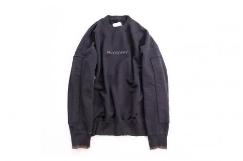 <img class='new_mark_img1' src='https://img.shop-pro.jp/img/new/icons47.gif' style='border:none;display:inline;margin:0px;padding:0px;width:auto;' />stein / OVERSIZED REBUILD SWEAT LS(DARK NAVY)