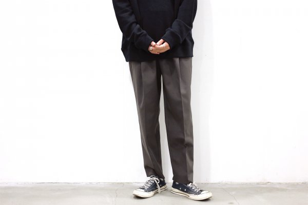 stein | シュタイン WIDE TAPERED TROUSERS(GR. BROWN) / ワイド