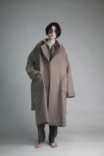 ジャケット・アウター ATHA DOUBLE MELTON FLUFFY MAXI COAT ATHA | アタ DOUBLE MELTONFLUFFY MAXI COAT(FAWN) / メルトン