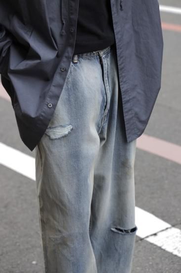 ANCELLM SELVEDGE TAPERD 5P DENIM PANTS 3