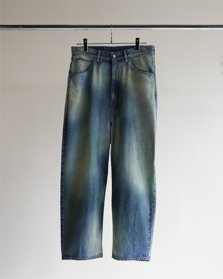 ANCELLM | アンセルム MIX COLOR WIDE DENIM PANTS(INDIGO ANCELLM | アンセルム MIX COLOR WIDE DENIM PANTS(INDIGO