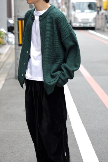 YASHIKI / Akigumo Cardigan(GREEN) | アキグモカーディガン(グリーン