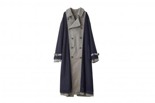 <img class='new_mark_img1' src='https://img.shop-pro.jp/img/new/icons47.gif' style='border:none;display:inline;margin:0px;padding:0px;width:auto;' />YOKE / REVERSIBLE TRENCH COAT(SAGE GREEN)