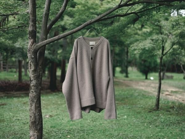 YOKE 18AW 7G ALPAKA CARDIGAN KNIT サイズXS