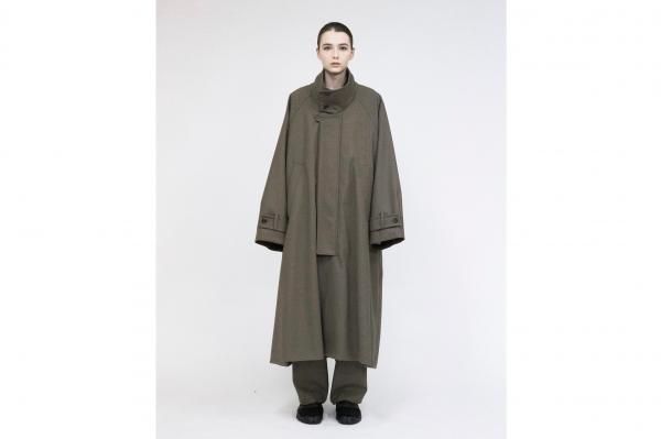 VOAAOV | ヴォアーブ OVERSIZED STANDCOLLAR COAT(BROWN)通販サイト