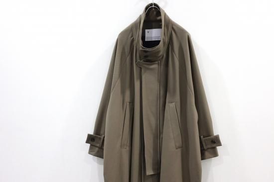 VOAAOV | ヴォアーブ OVERSIZED STANDCOLLAR COAT(BROWN)通販