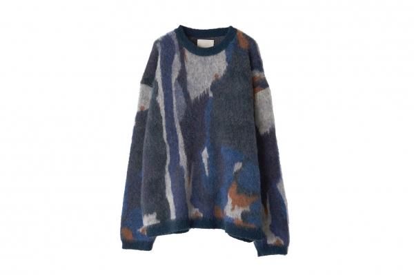 YOKE | ROTHKO JACQUARD CREW NECK(GREEN) | ロスコジャガードクルー ...