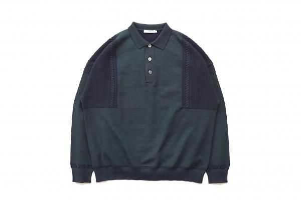 Yashiki 21AW Shuten Knit Polo(GREEN)