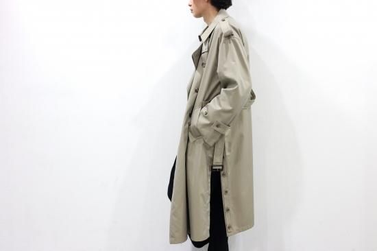 stein | シュタイン OVERSIZED OVERLAPED TRENCH COAT(BEIGE