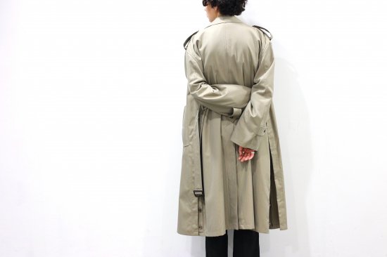 stein | シュタイン OVERSIZED OVERLAPED TRENCH COAT(BEIGE) / オーバーサイズオーバーラップトレンチコート(ベージュ)  通販サイト - 京都取扱い店舗 ATTEMPT KYOTO Online Shop/ アテンプト キョウト