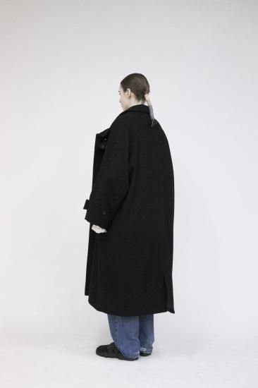 VOAAOV | ヴォアーブ WOOL OVERSIZE STANDCOLLAR COAT(CHARCOAL VOAAOV | ヴォアーブ WOOL OVERSIZE STANDCOLLAR COAT(CHARCOAL