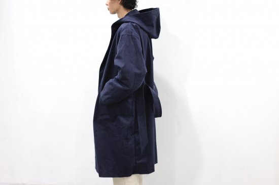 a-l | OVERSIZED HOOD COAT(NAVY) | オーバーサイズフードコート