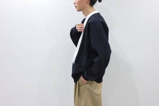 stein | シュタイン GRADATION PLEATS CARDIGAN(BLACK stein | シュタイン GRADATION PLEATS CARDIGAN(BLACK