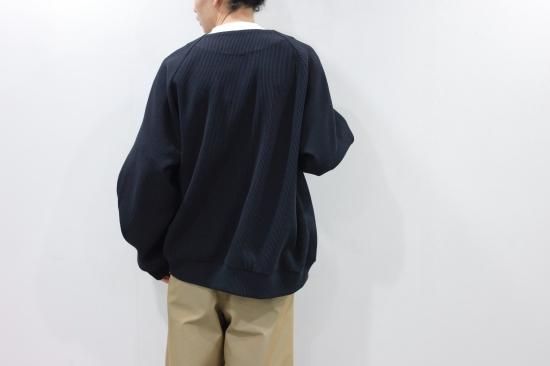 stein | シュタイン GRADATION PLEATS CARDIGAN(BLACK