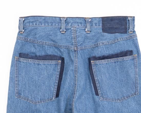 stein | シュタイン RECONSTRUCTION WIDE DENIM JEANS(LT.INDIGO