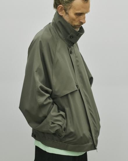 stein | シュタイン OVERSIZED HARRINGTON ZIP JACKET(BLACK