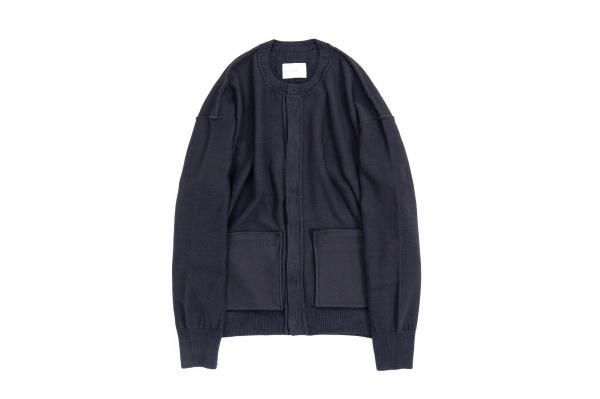 stein | シュタイン MOLE YARN INSIDEOUT CARDIGAN(DARK NAVY