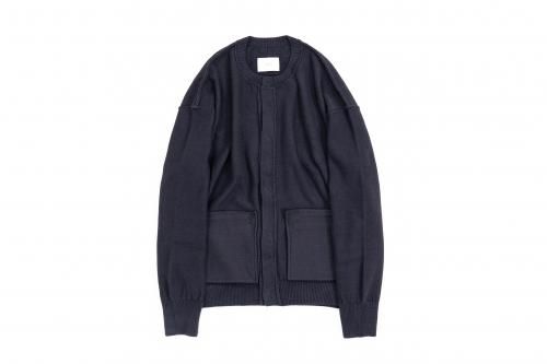 <img class='new_mark_img1' src='https://img.shop-pro.jp/img/new/icons47.gif' style='border:none;display:inline;margin:0px;padding:0px;width:auto;' />stein / MOLE YARN INSIDEOUT CARDIGAN(DARK NAVY)