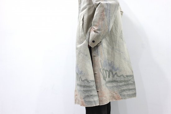 YOKE | JACQUARD BAL COLLAR COAT(BEIGE) | ジャガードバルカラーコート(ベージュ)通販サイト - 京都取扱い店舗  ATTEMPT / アテンプト