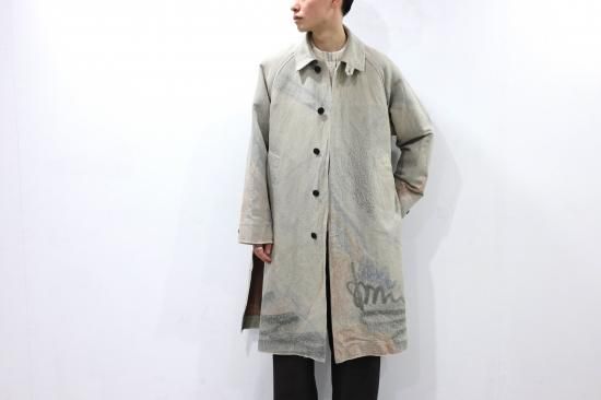 YOKE | JACQUARD BAL COLLAR COAT(BEIGE) | ジャガードバル YOKE | JACQUARD BAL COLLAR COAT(BEIGE) | ジャガードバル