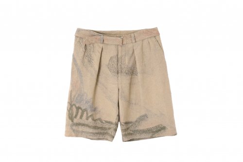 <img class='new_mark_img1' src='https://img.shop-pro.jp/img/new/icons47.gif' style='border:none;display:inline;margin:0px;padding:0px;width:auto;' />YOKE / JACQUARD BELTED WIDE SHORTS(BEIGE)