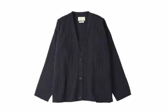 YOKE | PLEATED KNIT CARDIGAN(BLACK) | プリーツニット YOKE | PLEATED KNIT CARDIGAN(BLACK) | プリーツニット