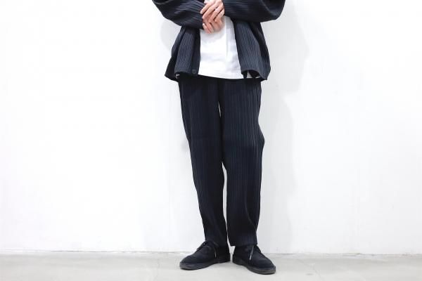 YOKE | PLEATED KNIT LOUNGE PANTS(BLACK) | プリーツニットラウンジ ...