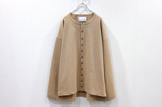 VOAAOV / OVERSIZED CREW NECK CARDIGAN