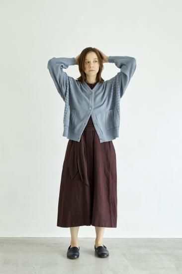 YASHIKI / Unabara Cardigan(NAVY) | ウナバラカーディガン