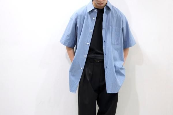 stein | シュタイン OVERSIZED SS SHIRT(BLUE) / オーバーサイズSS