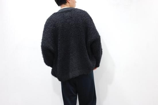 YOKE | BUSHY COTTON CARDIGAN(BLACK) | ブシーコットン YOKE | BUSHY COTTON CARDIGAN(BLACK) | ブシーコットン