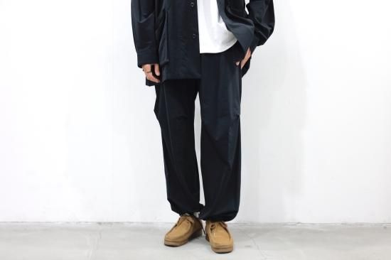 KANEMASA | カネマサ Typewriter Knit techno Over pants (BLACK KANEMASA | カネマサ Typewriter Knit techno Over pants (BLACK