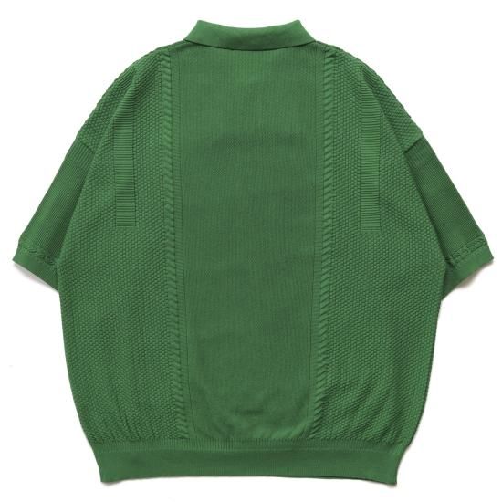 YASHIKI / Tsubomi Knit Polo(KELLY-GREEN) | ツボミニットポロ YASHIKI / Tsubomi Knit Polo(KELLY-GREEN) | ツボミニットポロ