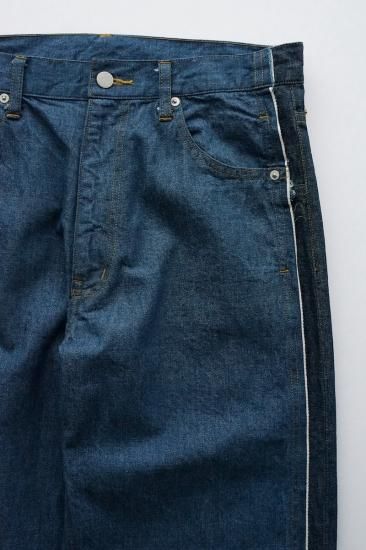 YOKE | CONNECTED 7P STRAIGHT DENIM TROUSERS(L.INDIGO