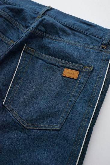 YOKE | CONNECTED 7P STRAIGHT DENIM TROUSERS(L.INDIGO YOKE | CONNECTED 7P STRAIGHT DENIM TROUSERS(L.INDIGO