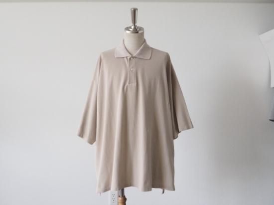 INTERIM | HYPER BIG SEA ISLAND PIQUE POLO SHIRT(BEIGE