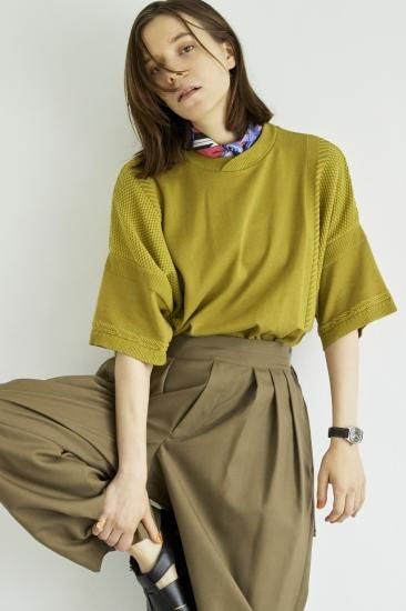 SAYATOMO / Hakama Akane Slacks(BEIGE) | ハカマアカネ SAYATOMO / Hakama Akane Slacks(BEIGE) | ハカマアカネ