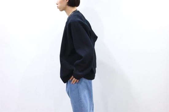 stein | シュタイン GRADATION PLEATS CARDIGAN(DARK NAVY
