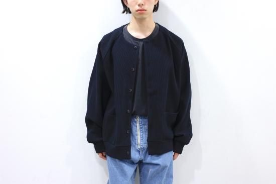 stein | シュタイン GRADATION PLEATS CARDIGAN(DARK NAVY