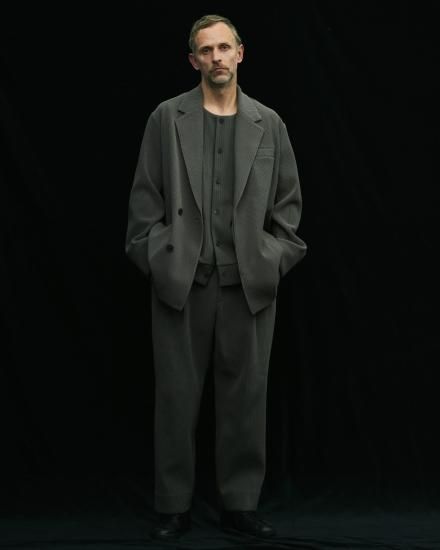 stein | シュタイン GRADATION PLEATS CARDIGAN(DARK NAVY