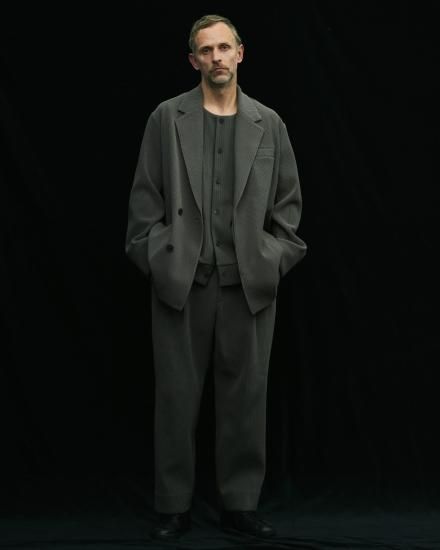 stein | シュタイン GRADATION PLEATS CARDIGAN(BLACK stein | シュタイン GRADATION PLEATS CARDIGAN(BLACK