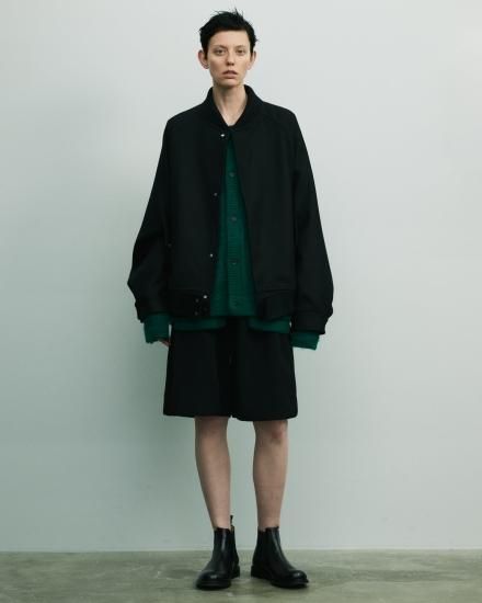 stein | シュタイン GRADATION PLEATS SHORT TROUSERS(BLACK stein | シュタイン GRADATION PLEATS SHORT TROUSERS(BLACK