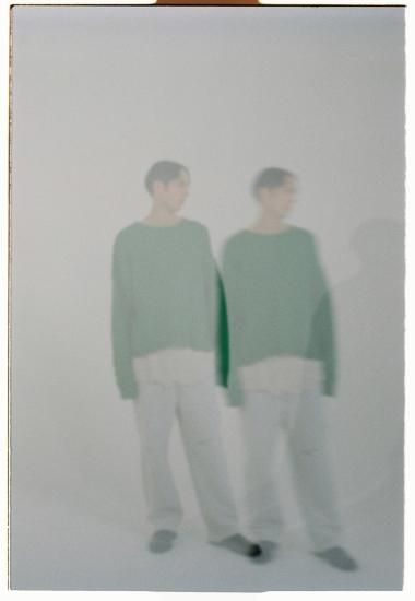 ANCELLM | アンセルム CRASH SWEAT LAYERED PANTS(WHITE ANCELLM | アンセルム CRASH SWEAT LAYERED PANTS(WHITE