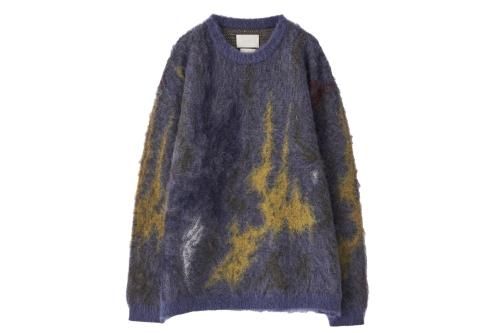 <img class='new_mark_img1' src='https://img.shop-pro.jp/img/new/icons2.gif' style='border:none;display:inline;margin:0px;padding:0px;width:auto;' />YOKE / STILL JACQUARD CREWNECK(DUSTY BLUE)
