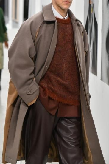 YOKE | 4COLOR MIX JACQUARD MOHAIR CREWNECK(ORANGE) | 4カラー